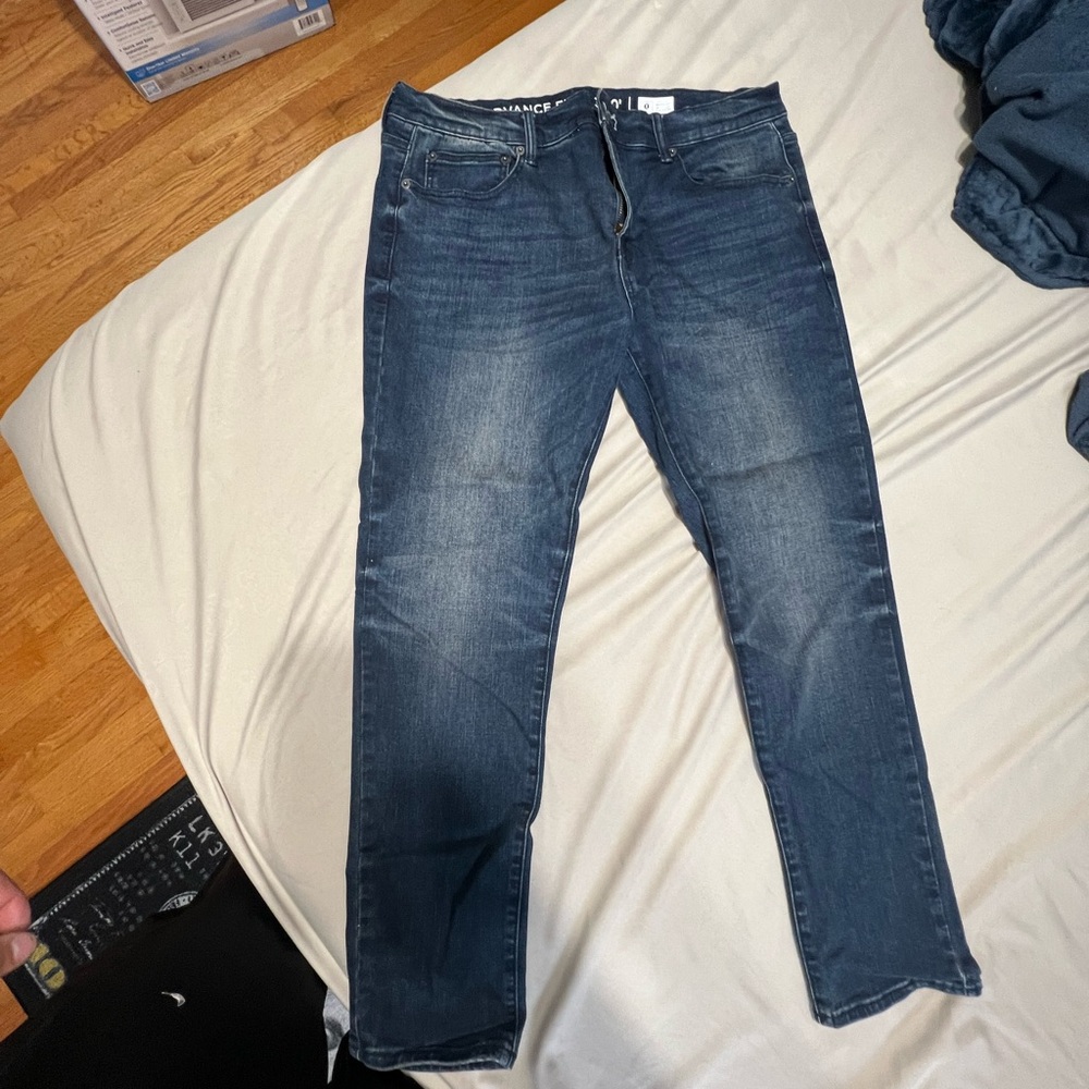 Arizona Jean Company Men's Skinny Jeans - Dark Blue 34x30